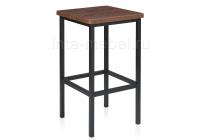 Барный стул Лофт филадельфия коньяк / черный матовый. Фото №1