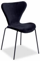 Стул Jacobsen SOFT (mod DC 103) / 1 шт. в упаковке металл/флок, 59x45.5x84.5, черный