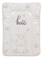 Матрас пеленальный Polini kids Бегемотик, серый фото Матрас пеленальный Polini kids Бегемотик, серый. Фото №1