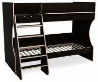 Кровать двухъярусная Р438 Капризун 3, древесина коричневая светлая дуб. Фото №1