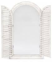 Зеркало садовое Secret de Maison Aulon (mod. PL08-34077) дерево, 50,5*4*85,5, Античный белый (Antique White). Фото №1