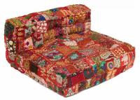 Модуль мягкий со спинкой Secret De Maison GIPSY (mod. MA-100) cotton patchwork, 80х80х43см, этнический красный фото Модуль мягкий со спинкой Secret De Maison GIPSY (mod. MA-100) cotton patchwork, 80х80х43см, этнический красный. Фото №1