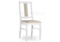 Стул деревянный Киприан белый / бежевый