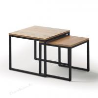 Комплект из двух квадратных столиков CT-907 Дуб