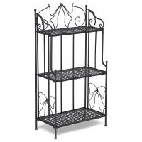 Этажерка Secret De Maison 002, сплав металла/аллюмиий, 59х30х118см, черный. Фото №1