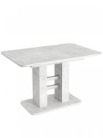 Стол Elephant раскладной 120-160*80 бетон/алюминий