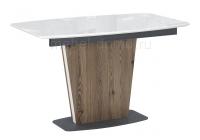 Стол Теон 120 лиственница / белый / пластина серая