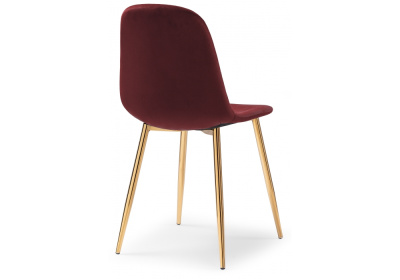 Стул Dabl wine red / gold. Фото