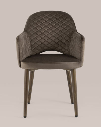 Стул Венера диамант велюр коричневый. Фото №5