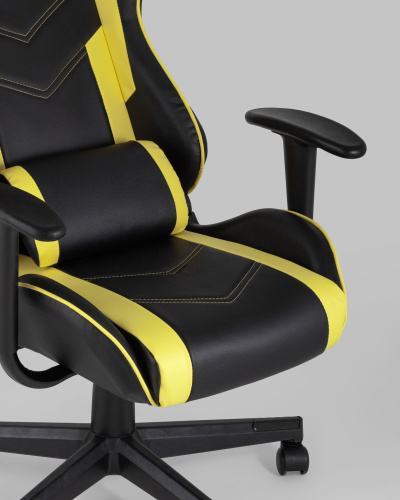 Кресло игровое TopChairs Impala желтое. Фото №9