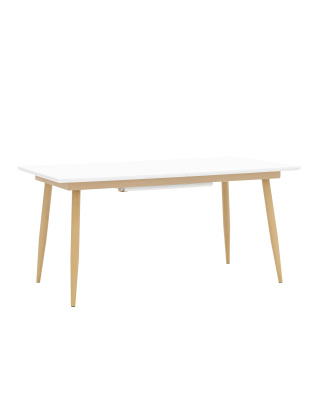 Стол обеденный Стокгольм раскладной 160-220*90 белый. Фото