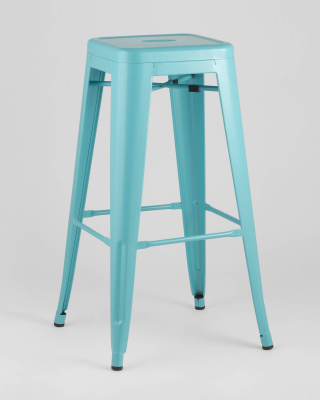 Стул барный TOLIX голубой матовый. Фото №3
