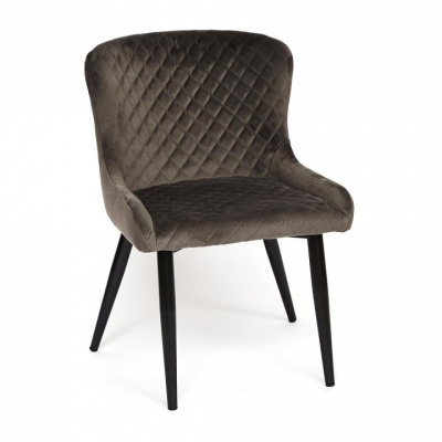 Стул SANSA ( mod.DC-2140 ) металл/вельвет, 50,5*61,5*80 см, серый вельвет (поставляется только по 2 шт). Фото