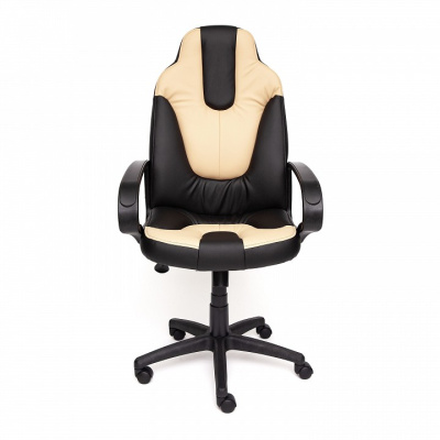 Компьютерное кресло NEO1 кож/зам, черный/бежевый, 36-6/36-34  id -. Фото