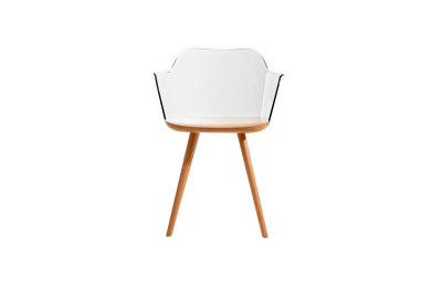 Стул PC-S097 прозрачный/бук. Фото