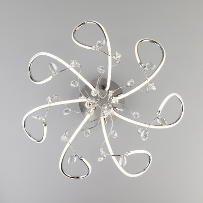 Потолочная люстра Eurosvet Irvine 90106/7 хром 97W фото Потолочная люстра Eurosvet Irvine 90106/7 хром 97W. Фото №2