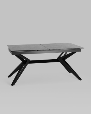 Стол обеденный Олимпия раскладной 160-210*90 керамика темная. Фото №3