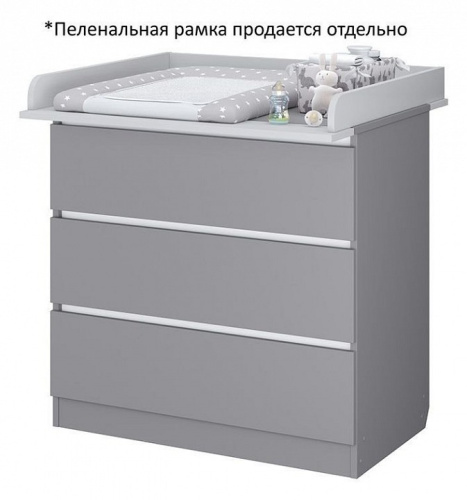 Комод Polini kids Simple 1980, серый. Фото №5