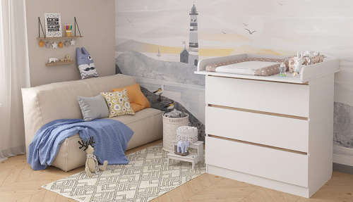 Комод Polini kids Simple 1980, белый. Фото №8