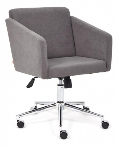 Кресло MILAN хром флок , серый, 29. Фото №1