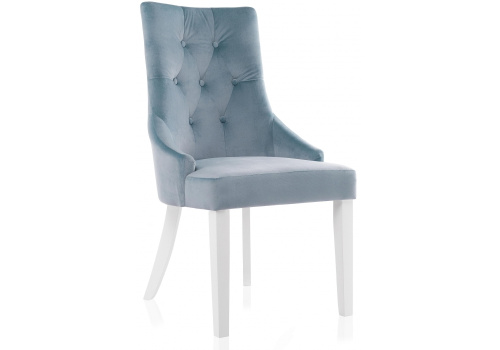 Стул деревянный Elegance white / blue. Фото №1