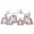 Подвесная люстра Arte Lamp Passero A4289LM-6WH фото Подвесная люстра Arte Lamp Passero A4289LM-6WH. Фото №1
