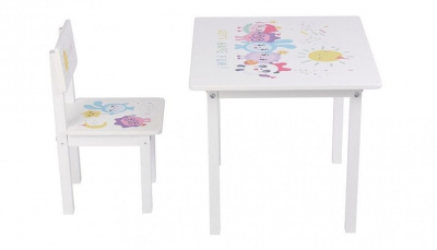 Набор для детской Polini Kids Малышарики 105 S, белый. Фото