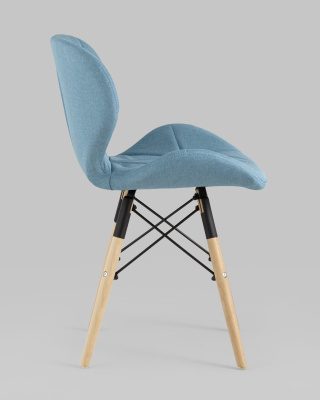 Стул Бон рогожка голубой. Фото