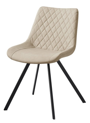 Стул C-931 белый/матовый черный. Фото №3