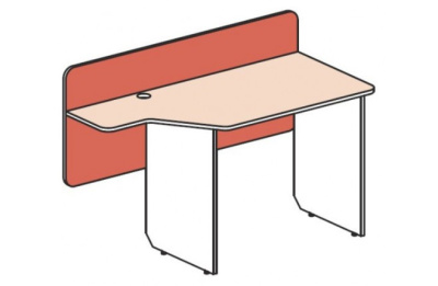 Стол с задней стенкой Силуэт. Фото №3
