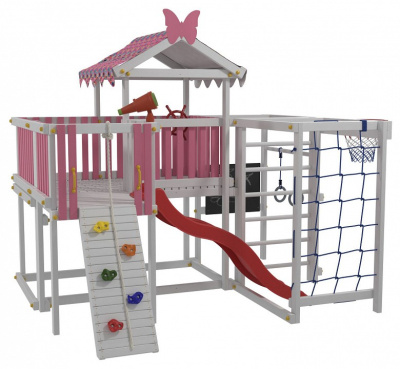 Комплекс игровой ДК3Р, розовый, серый. Фото