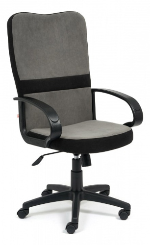 Кресло СН757 флок , серый/черный, 29/35. Фото №1