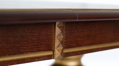 Стол Лира 12 с патиной (резная нога). Фото №3