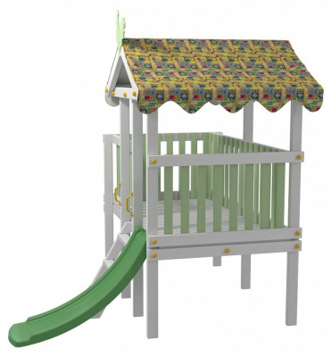 Комплекс игровой ДК6Б, бирюзовый, серый. Фото