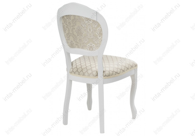 Стул деревянный Лауро патина серебро / бежевый. Фото №4