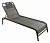 Шезлонг с регулируемой спинкой KEMER Черный