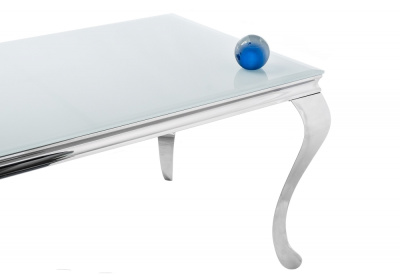 Стол стеклянный Sondal 160 белый. Фото