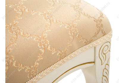 Стул деревянный Лауро патина золото / бежевый тесьма 11. Фото №5