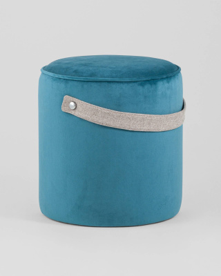 Пуф Джерри велюр темно-бирюзовый. Фото №3
