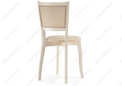 Стул деревянный Валери молочный / ромб. Фото