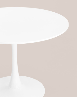 Стол Tulip D100 белый. Фото
