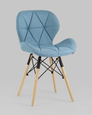 Стул Бон рогожка голубой. Фото