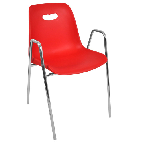 Стул Venezia-4 высокие ножки с подлокотниками каркас хром фото Стул Venezia-4 высокие ножки с подлокотниками каркас хром. Фото №4