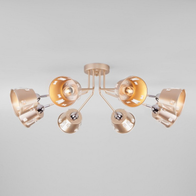 Потолочная люстра Eurosvet Benna 70105/8 шампань. Фото №2