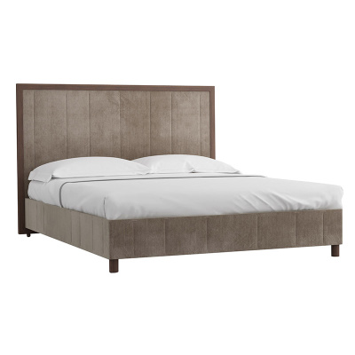 Кровать с ортопедическим основанием и ящиком 1.4 Модерн Лайт Серебряный дождь. Фото