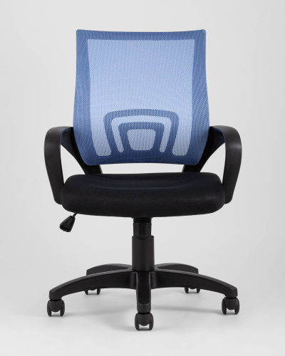 Кресло офисное TopChairs Simple голубое. Фото №4