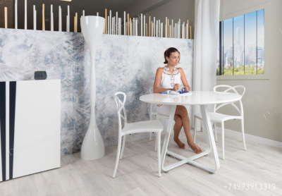 Стол круглый DUPEN DT-13 Белый. Фото