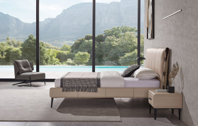 Кровать 1727 бежевая. Фото №3