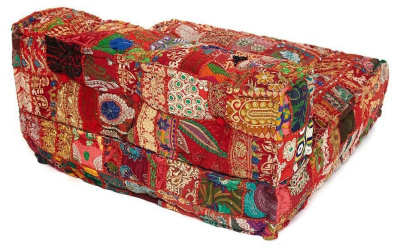 Модуль мягкий со спинкой Secret De Maison GIPSY (mod. MA-100) cotton patchwork, 80х80х43см, этнический красный фото Модуль мягкий со спинкой Secret De Maison GIPSY (mod. MA-100) cotton patchwork, 80х80х43см, этнический красный. Фото №2
