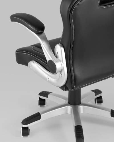 Кресло игровое TopChairs Genesis черное. Фото №8